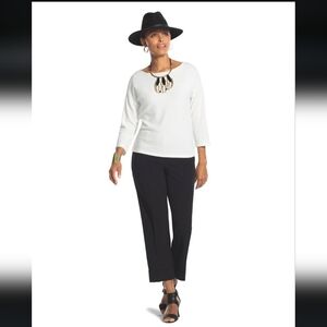 Chico's Magique Crop Trousers Size 6 Crop Length